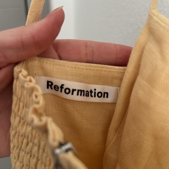 Reformation Roarke Linen Mini Dress - Picture 4 of 5